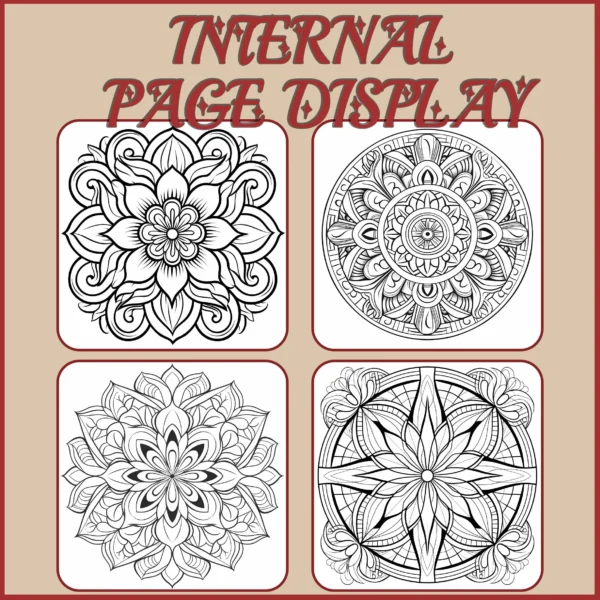 Mandalas Coloring Book for Adults: Stress Relief Adult Picture Book for Creative Color Practice - Image 3
