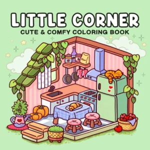 1/2Pcs COZY FRIENDS Cute Coloring Books for Adults and Teens Comfort Relaxation Coloring Paintings Bold and Simple Coloring Book